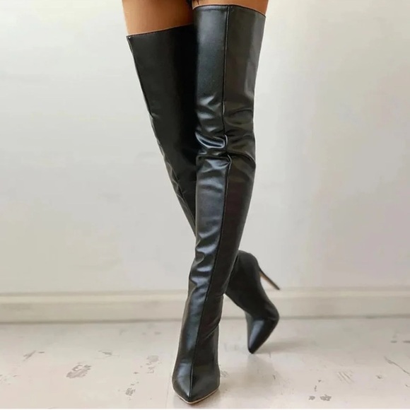 Shoes - Colin Stuart Women's Black Over-the-Knee Boots